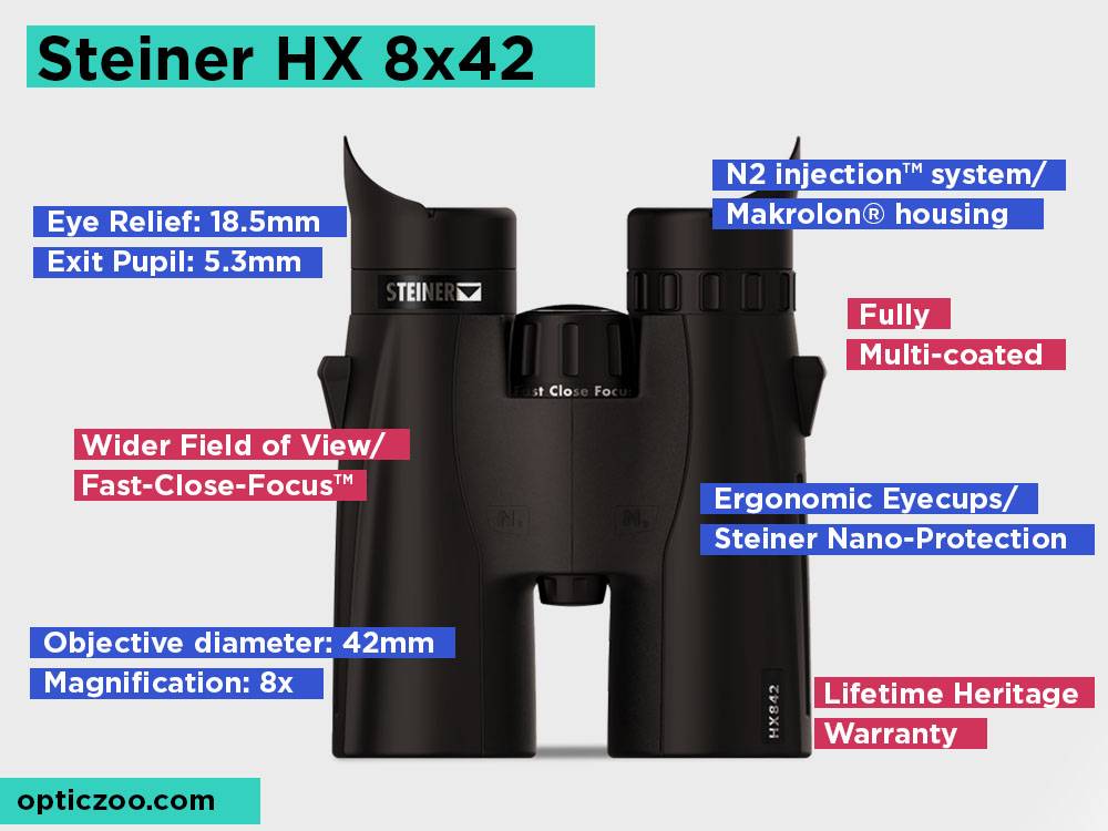 Steiner HX 8x42 Review, Pros and Cons. Check our Best Binocular For Hiking And Camping 2018