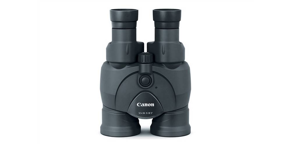 Canon 12x36 IS III is resistant to water and fogging
