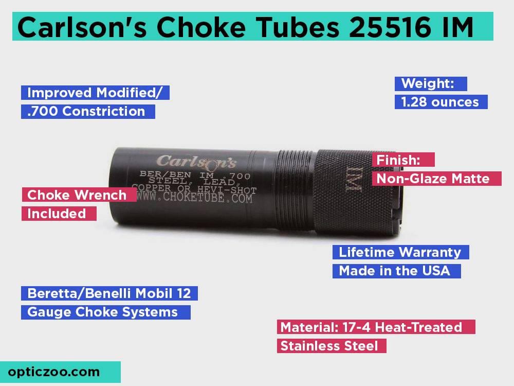 Carlson's Choke Tubes 25516 IM Review, Pros and Cons