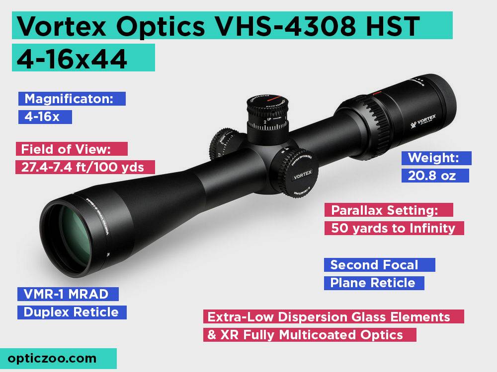 Vortex Optics VHS-4308 HST 4-16x44 Review, Pros and Cons
