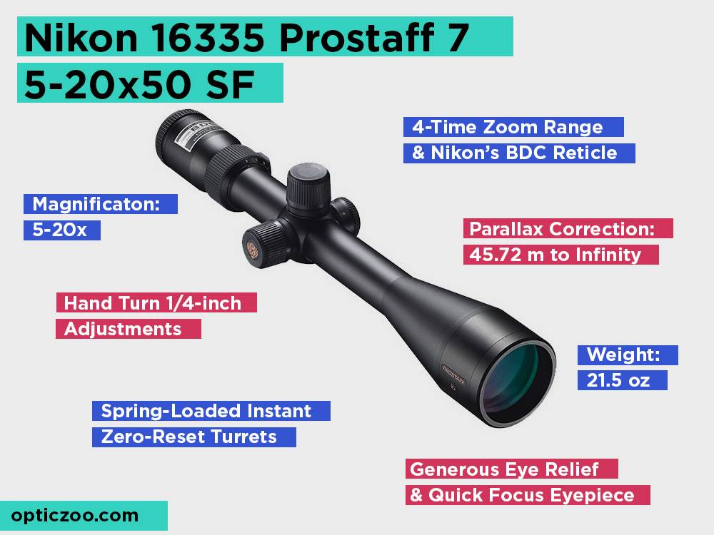 Nikon 16335 Prostaff 7 5-20x50 SF Review, Pros and Cons