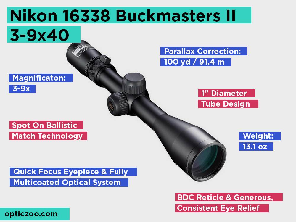 Nikon 16338 Buckmasters II 3-9x40 Review, Pros and Cons