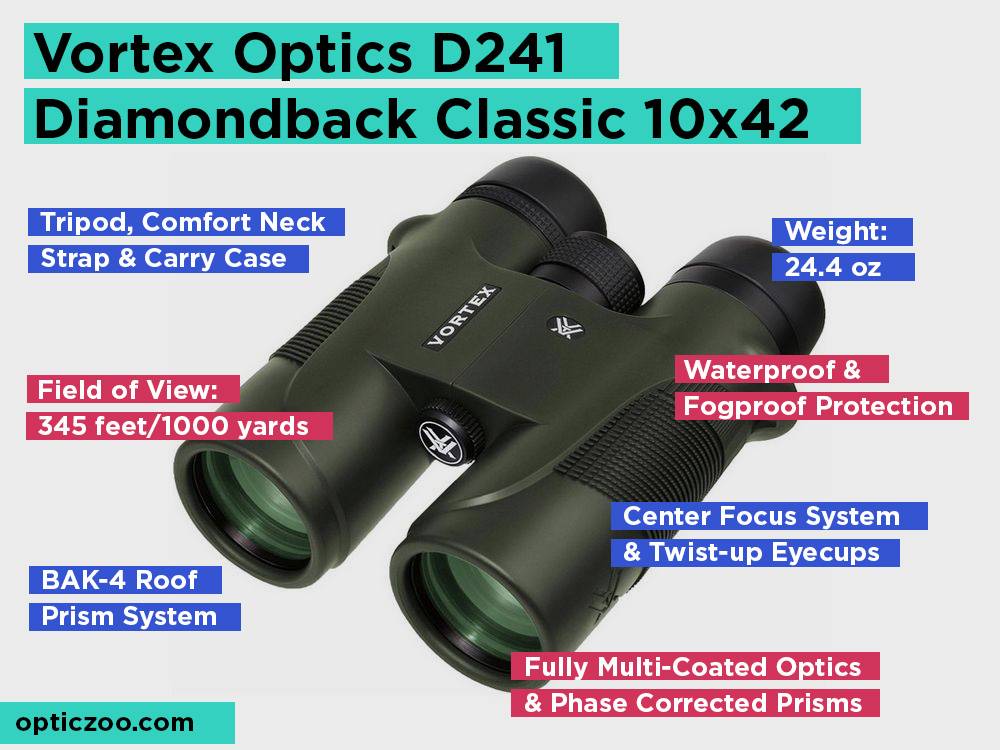 Vortex Optics D241 Diamondback Classic 10x42 Review, Pros and Cons