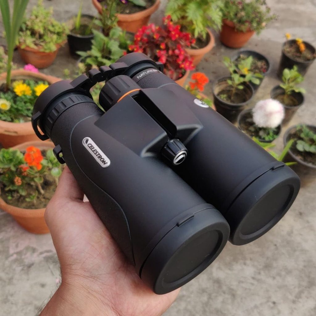 Celestron Nature DX binocular comes with objective lens covers