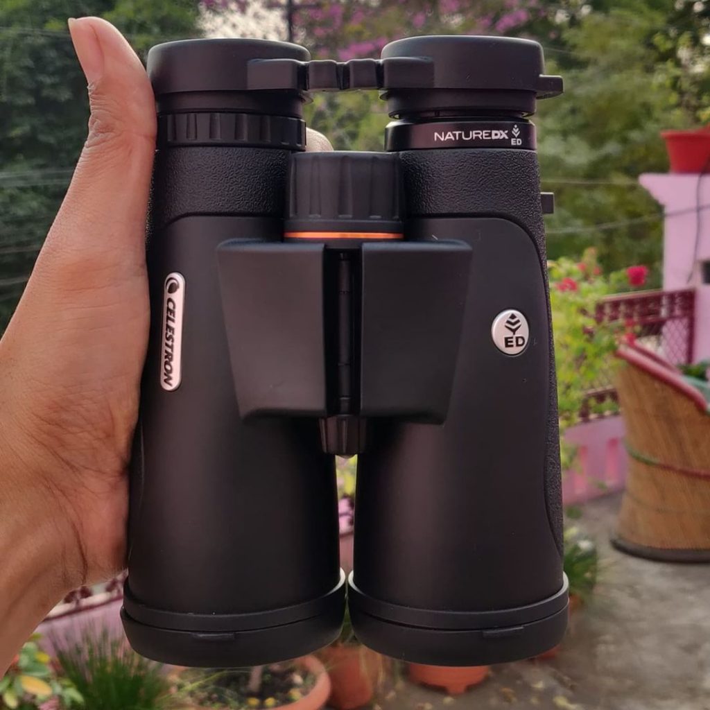 The Celestron Nature DX Binocular has an ergonomic design