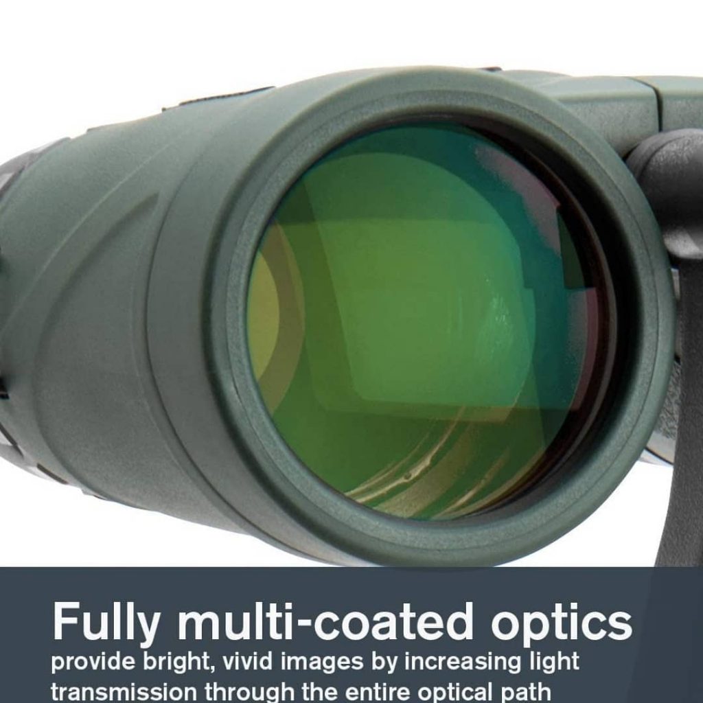 Fully multi-coated lenses provide excellent light transmission