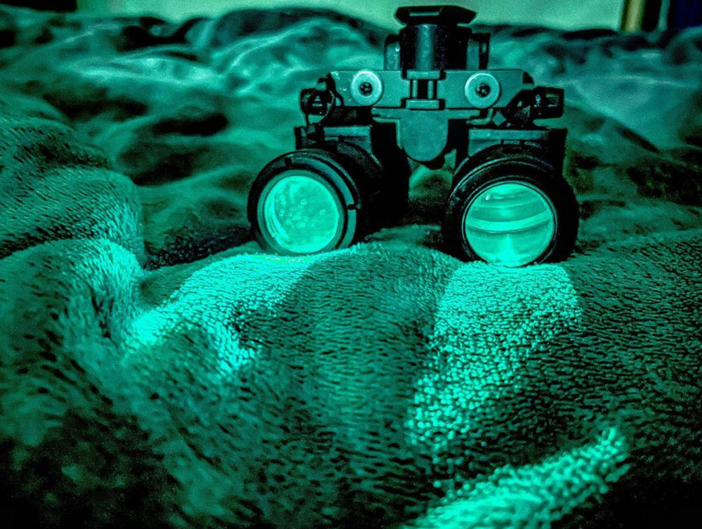 night vision goggles can pick up on artificial light sources as well