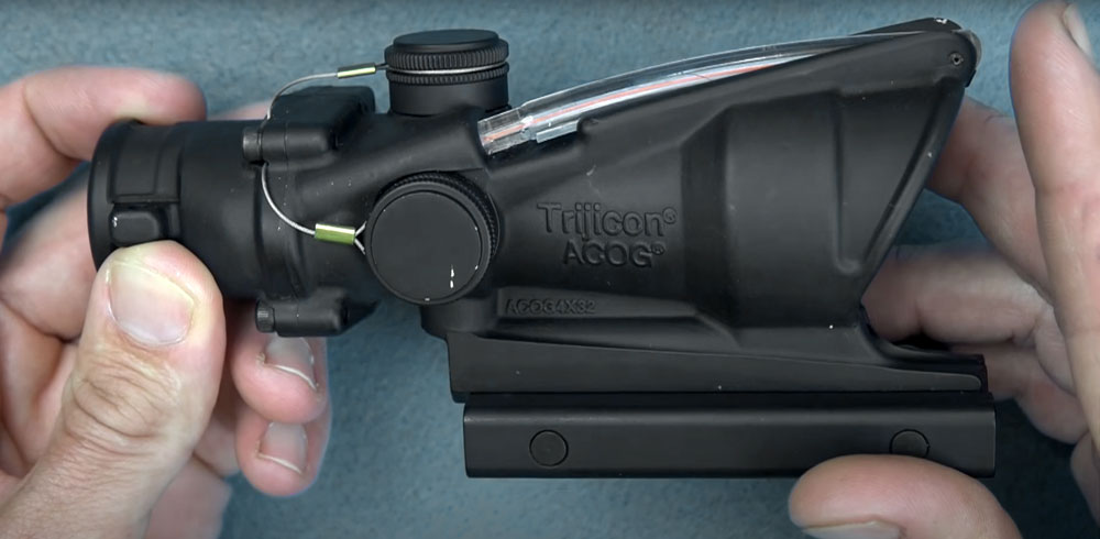 The ACOG scopes are designed to be mounted on a Picatinny rail