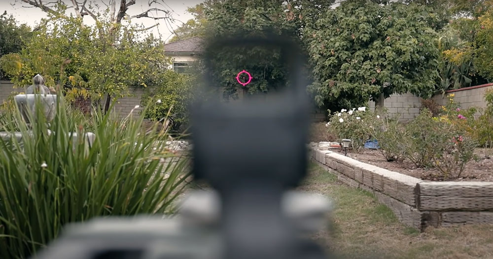 holographic weapon sights may suffer from parallax error